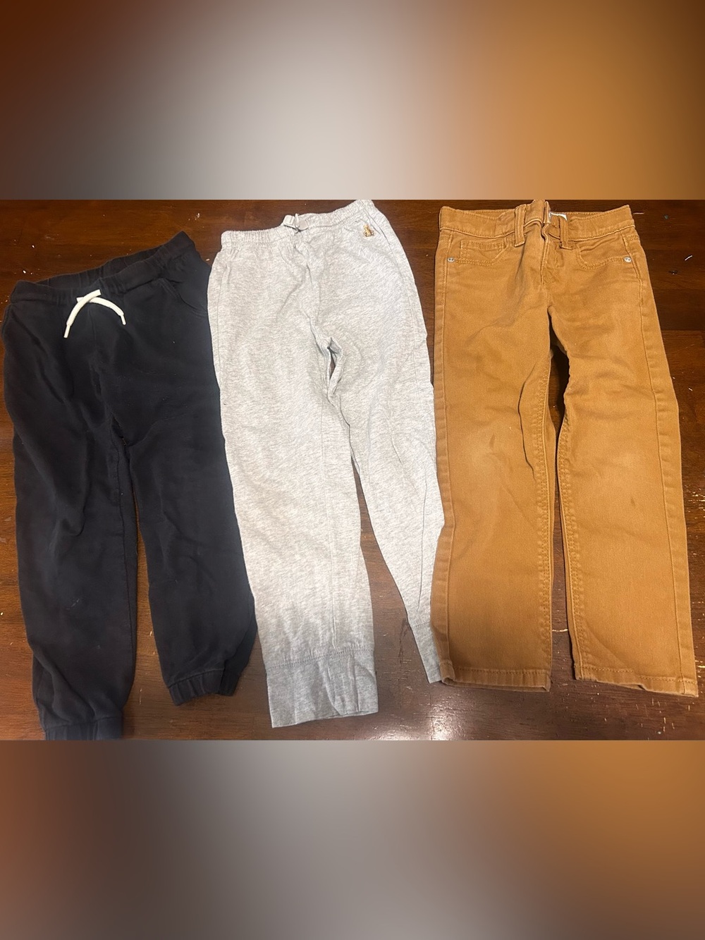 Boys 4t Sweatpant and kahki bundle Comfortable Everyday Bottoms
